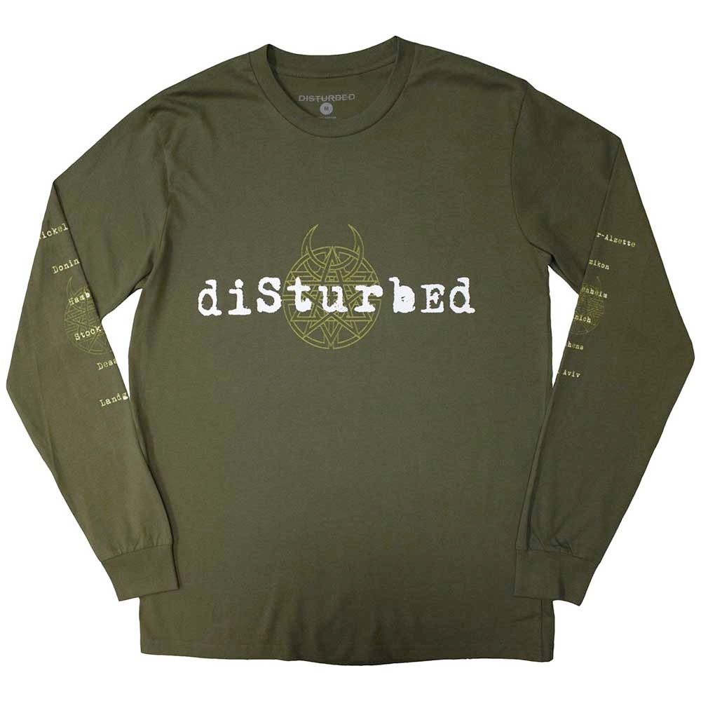 Disturbed - European Tour '23 Take Back Longsleeve shirt - Groen